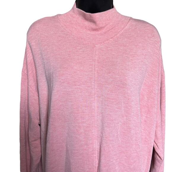 Athlete Pink Heather Apollo Crewneck Sweatshirt Size S - Picture 6 of 13